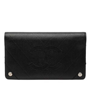 Chanel Coco Mark V Stitch Lambskin Long Wallet